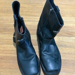 Men's Black Leather Boots
